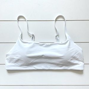 Athleta Scoop Bikini Top A-C White Medium